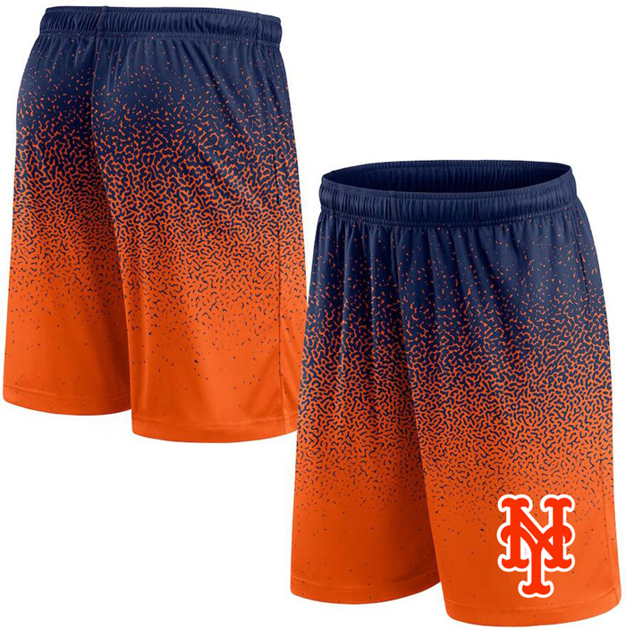 Men's New York Mets Navy/Orange Ombre Shorts